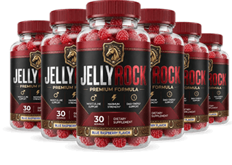 JellyRocke masculine support gummies bottles